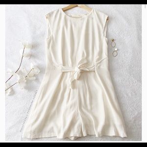 Zara Cream Keyhole Back Romper